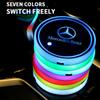 Атмосферная подсветка салона автомобиля для Mercedes Benz AMG C260 W204 W205 W211 W212 W190, светодиодная подсветка подстаканника для воды в автомобиле