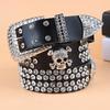 Ковбойский западный ремень Блеск для ремней со стразами для женщин Винтажный западный ковбойский блеск Ремни для джинсов Платье Блеск
