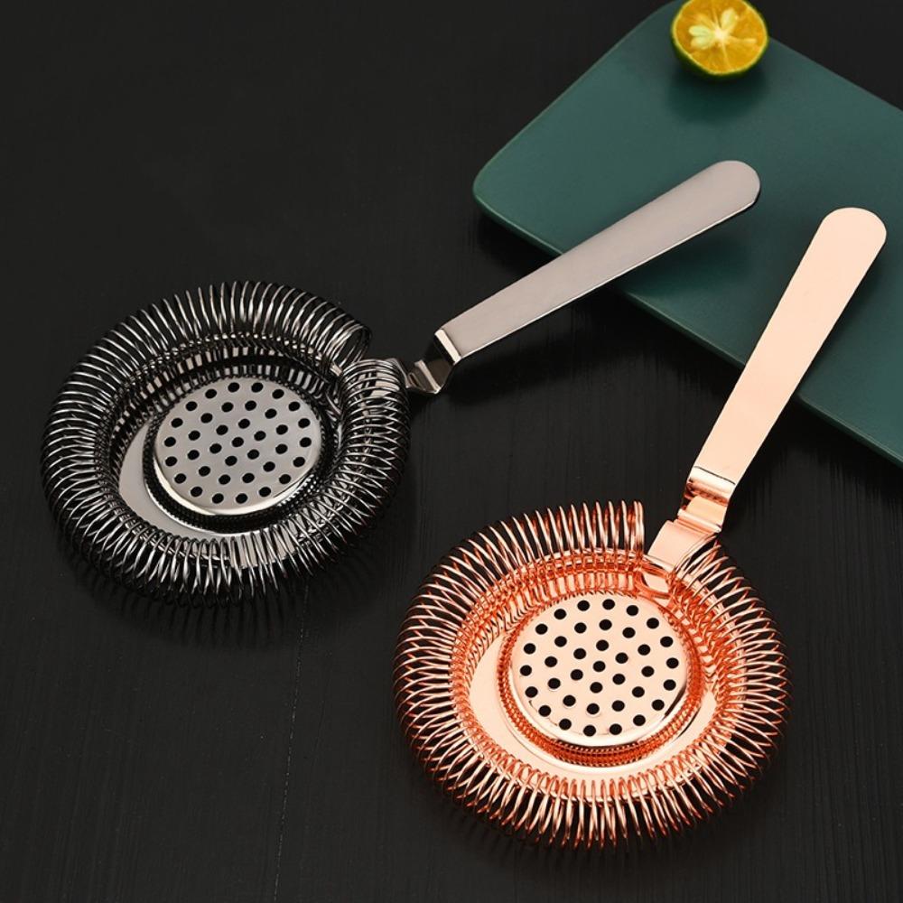 Stainless Steel Cocktail Strainer Detachable Mesh Filter Drinkware Wine Filter Kitchen