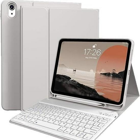 Магическая Bluetooth-клавиатура и силиконовый чехол 2025 года для iPad 11/Air11 - A16 Магнитная съемная кожаная клавиатура.