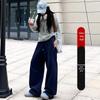 Women's High-Waist Wide Leg Pants, Spring/Autumn 2025 - Black Scimitar Loose Straight Sweatpants