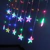 2M Звездные Гирлянды Рождественская Звезда Гирлянда Светодиодная Занавес Свадьба/Дом/Вечеринка/Сад/День Рождения Украшение Освещение