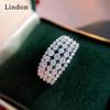Классическое кольцо Lindon из медного сплава с цирконием, женские ювелирные изделия, свадебный подарок для вечеринки