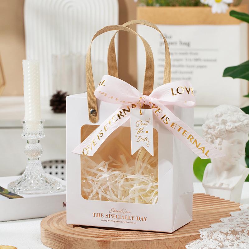 Elegant Transparent Souvenir Gift Bag: Light Luxury for Lipstick & Small Birthday Gifts