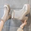 Women Fashion Boots 35-40 New Mesh Hollow Breathable Zipper High-heeled Short Boots Summer Thin Section Of The Short Cold Boots