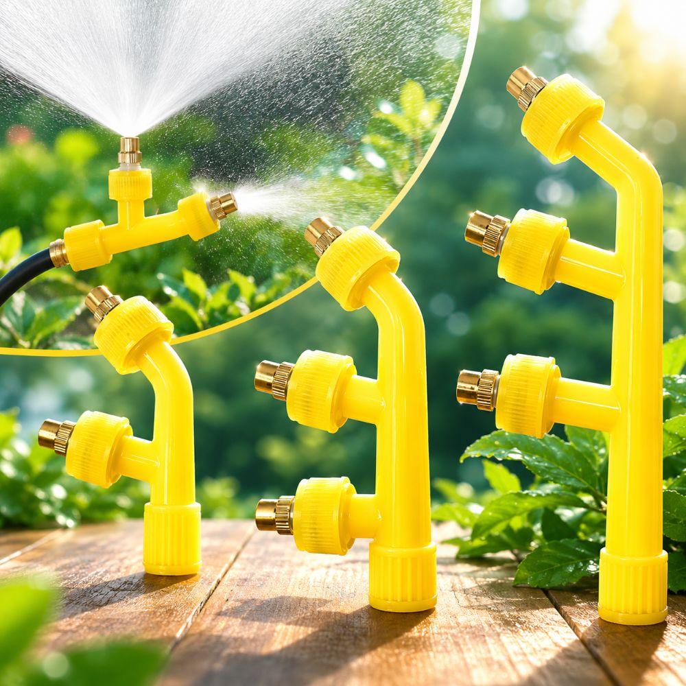Copper Mouth Atomizing Sprayer Nozzle Multi Heads Agricultural Spray Head Garden Accessories