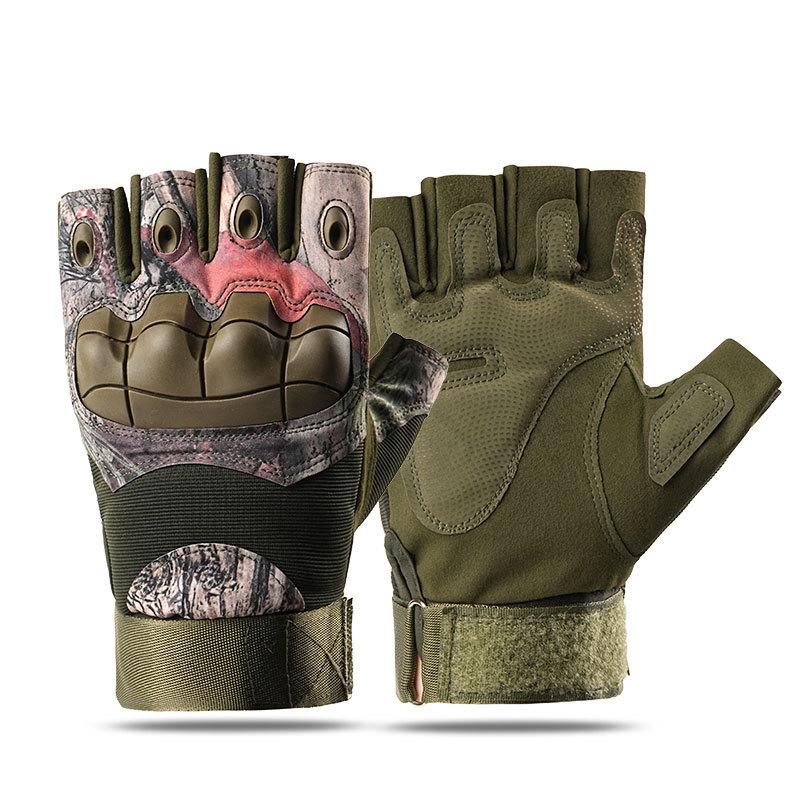 Bicycling Biking Gloves Outdoor Men Military Gloves Full Finger Tactical Protective Gloves for Fishing Fingerless Trip