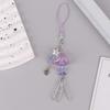 1Pc Y2K Jellyfish Phone Charm Keychain  Star Pearl Mobile Phone Chain Unique Fringe Phone Lanyard For Women Girls