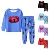 Children's Fashion Suit Skirt Round Neck Long Sleeve Top Pants
