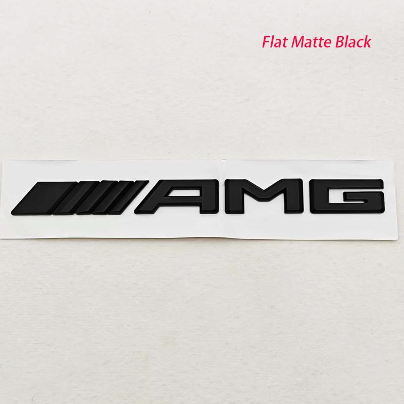 TFSM4 3D ABS Car Letters Logo AMG Badge Rear Trunk Emblem Sticker Mercedes Benz AMG A B C E G W211 W203 W204 W210 W124 Accessories