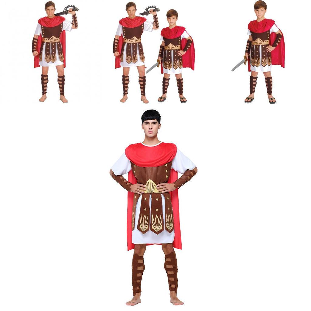 Унисекс Костюм средневекового рыцаря римского спартанца для эпических приключений на Хэллоуин