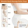 Wooden Massage Roller Rope Eliminate Local Fat Relaxation Muscle Roller Massager Portable Burrfree Lymphatic Drainage Massager