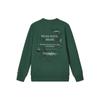 Fila X V&A Heritage Collection Morgan Series Letter Round Neck Pullover Sweatshirt Men Sweatshirt Night-Shadow-Green F11M418206F-GN