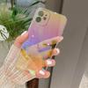 Fashion Rainbow Laser Phone Case For iPhone 15 14 11 12 13 Pro Max XS X XR 7 8 Plus Mini SE 2020 Luxury PC Bumper Back Cover