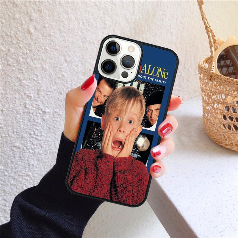 Чехол для телефона 'Один дома' для iPhone 17 Air 16 PRO MAX 15 14 PLUS 11 12 13 Задняя крышка Fundas Shell