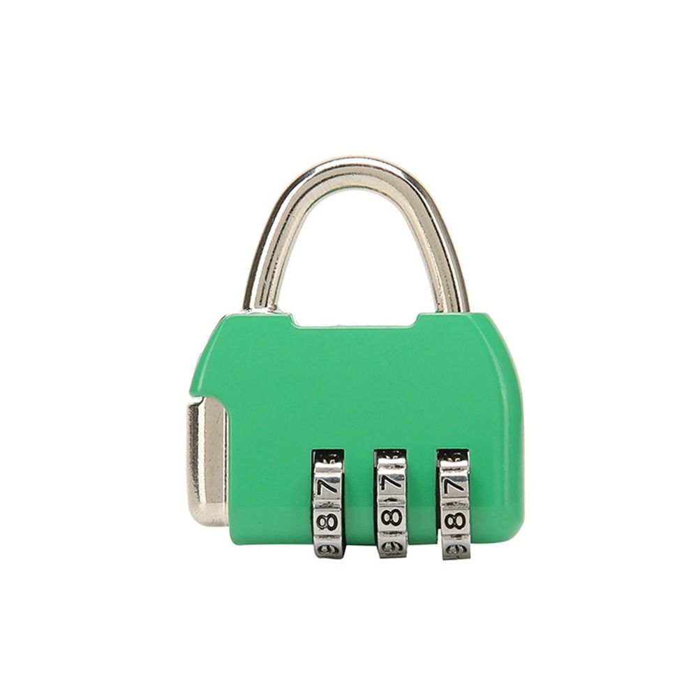 Навесной замок 3-значный кодовый замок Цинковый сплав Замок-молния для рюкзака Замок для шкафчика в общежитии Домашний