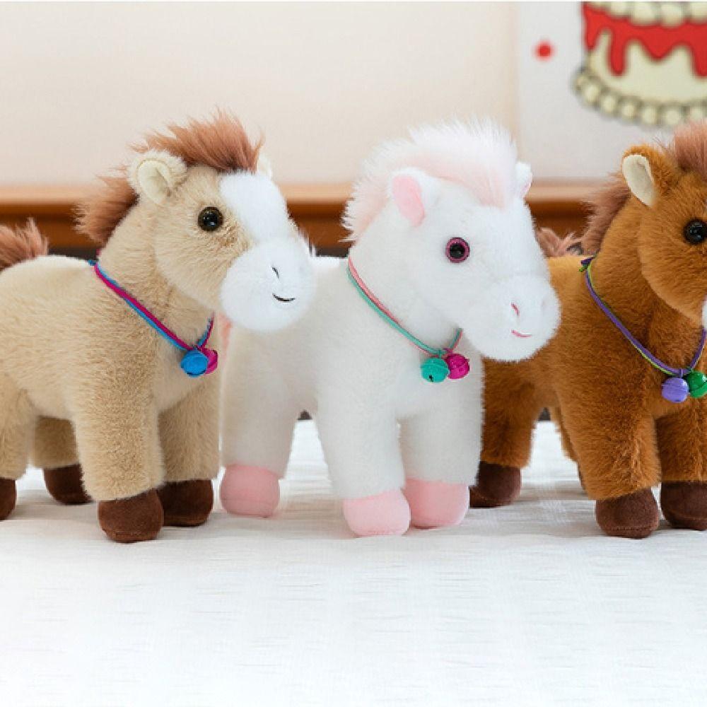 Creative Horse Plush Doll Cute Zodiac Pony Figurine Funny Stuffed Animal Doll Year of Horse