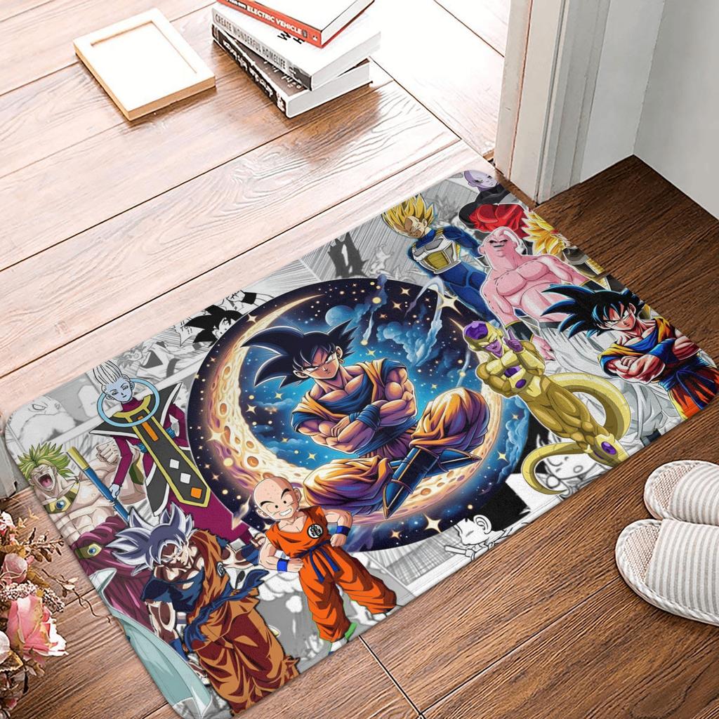 Goku Anime Dragon Ball Doormat Mat Anti-Slip Kitchen Bathroom Toilet Rug Carpet 40*60cm