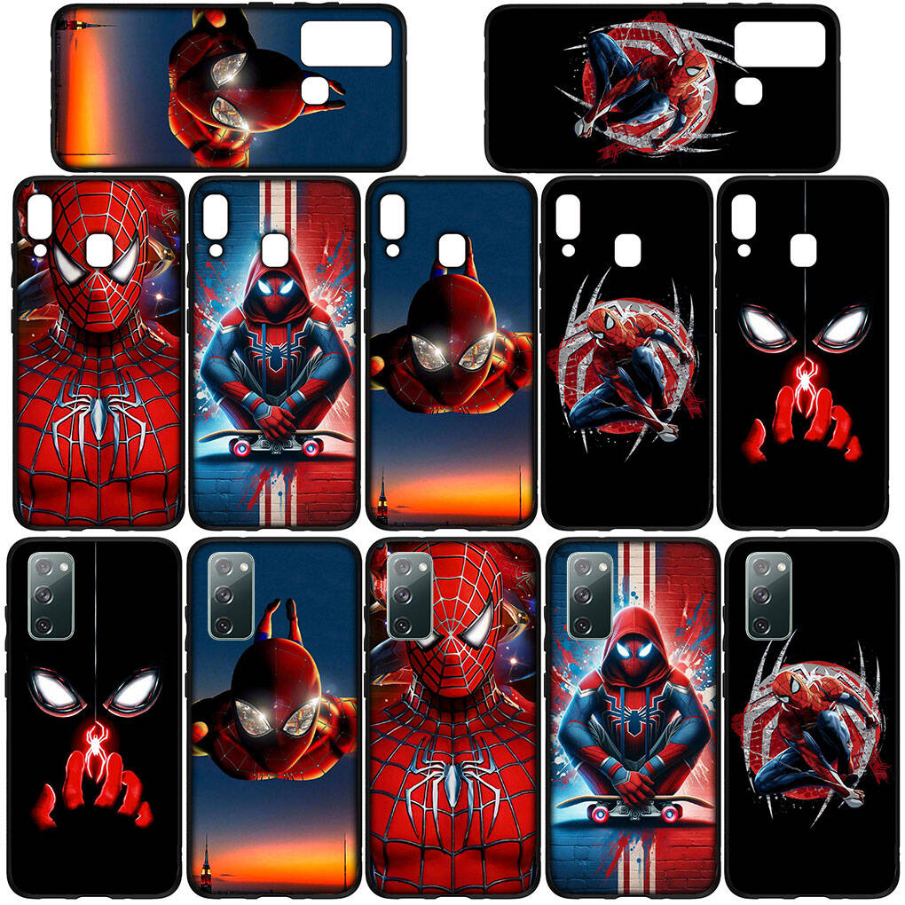 Phone Case for iPhone 17 16 15 Xiaomi Poco F8 F7 X7 X6 M8 C85 C75 C71 Redmi Note 14 13 12 11 Pro Max A4 14C 13C 15C Spider Man Marvel Spiderman Cover
