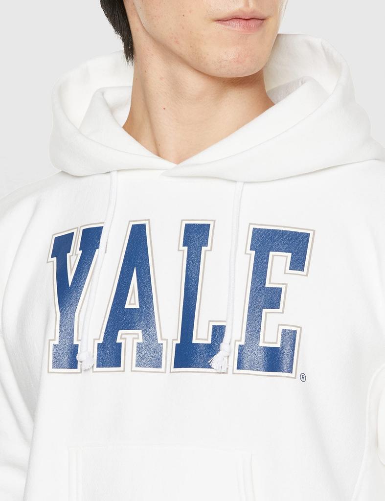 Hoodie Long Sleeve Sweatshirt Fleece Lined Graphic Print Reverse Heavy Weight Single Red Tag Hooded Sweatshirt YALL College License MADE IN USA White