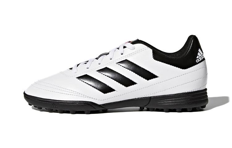 adidas VI TF Удобные Круглый Носок Амортизация, Износостойкие Низкие Футбольные Бутсы Черно-Белые Детские AQ4305
