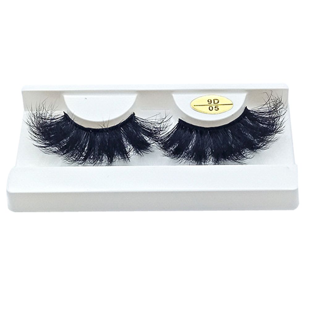 Fluffy Handmade Craft False Eyelashes Wispy Fluffy Eye Lashes 9D Faux Mink Eyelashes Extension