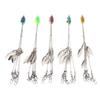 5 шт. рыболовные снасти приманки нержавеющая сталь нержавеющая высокая гибкость зонтик рыболовный комплект снасти для Bas