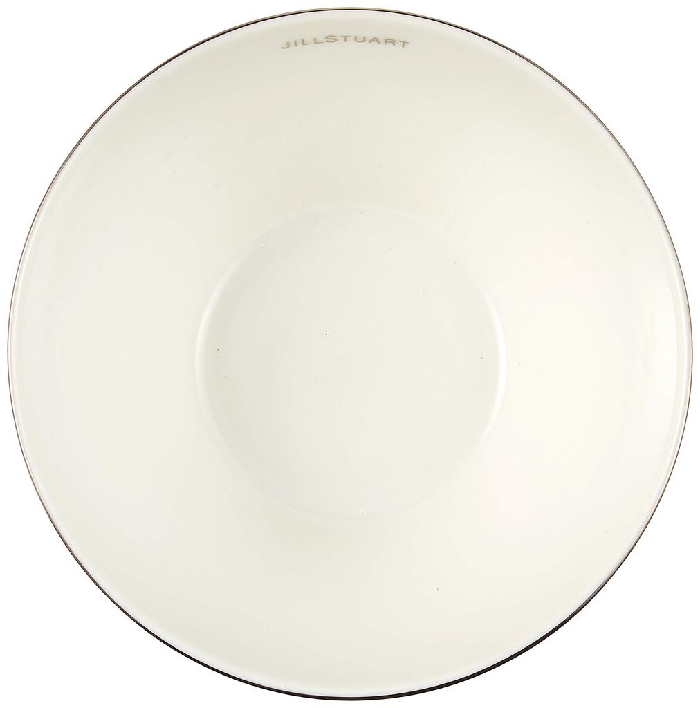 JILL STUART Bowl and Plate Ribbon Stylish and Pair of Small Made in Gift Set, 13cm, Silver, Pattern, Cute, Bowls, Japan, Boxed, 41635-33351