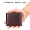Мужской кошелек с RFID-защитой, винтажный, из искусственной кожи, складной, с окном для ID, карманом для монет, портативный, складной, держатель для кредитных карт, защита от кражи