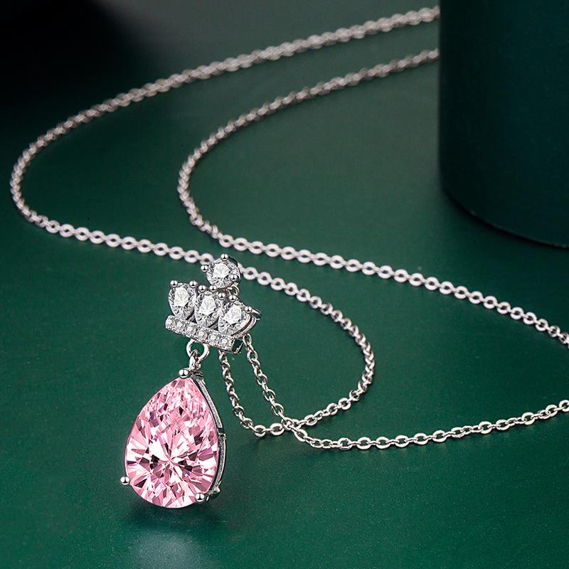 BELLA BOX Ожерелье с подвеской в ​​форме капли в форме груши, модные ювелирные изделия для свадьбы и помолвки, многоцветные
