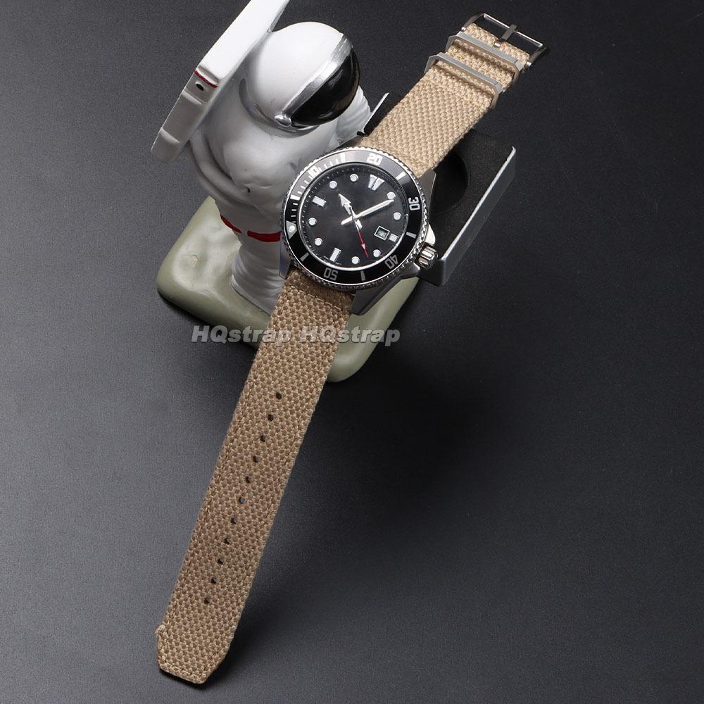 20 мм 22 мм Нейлоново-хлопковый ремешок с быстрой заменой для Seiko Плетеный ремешок Военный Спортивный Мужской ремешок для часов Мягкий удобный ремешок на запястье