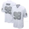 Mens Short Sleeve Football Jersey Las Vegas Raiders Embroidered Mesh Loose Fit S-XXXL