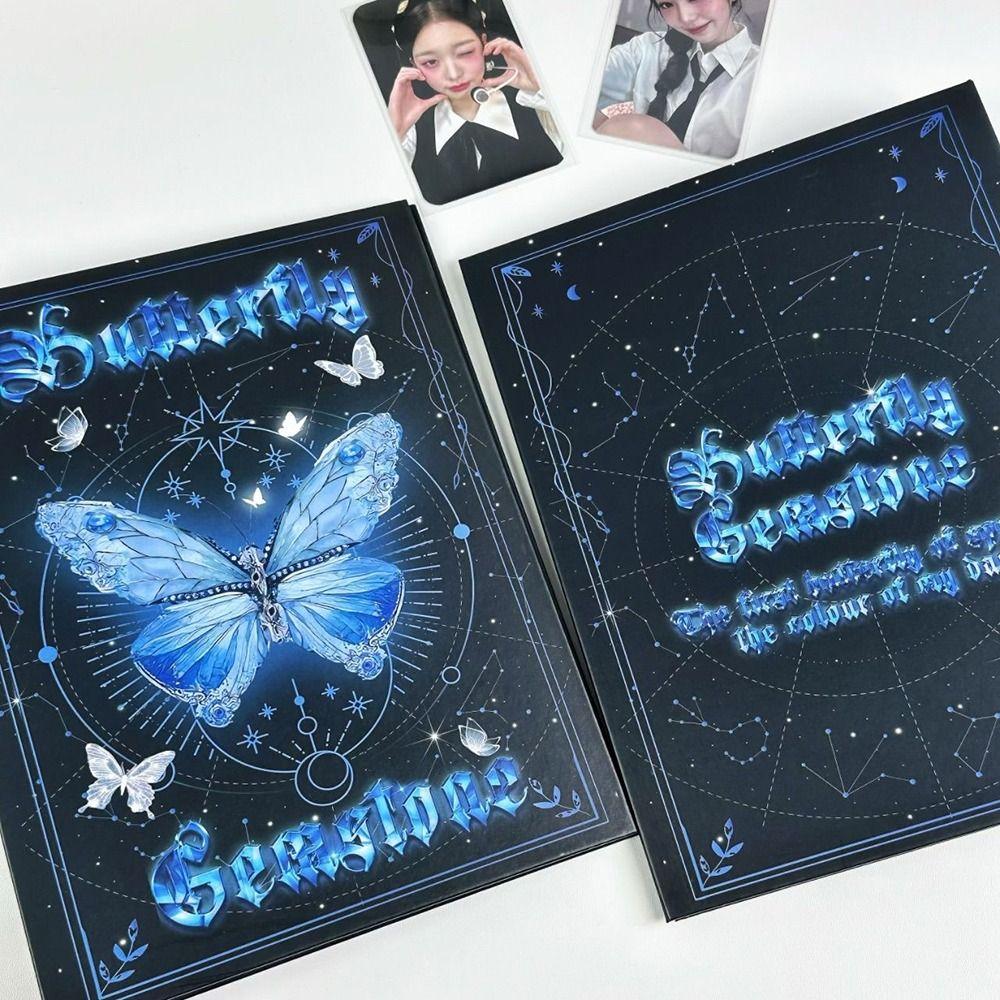 Альбом для фотографий А5 на кольцах Держатель для фотокарточек Мультяшный 3-дюймовый Хранение маленьких карточек Подарок