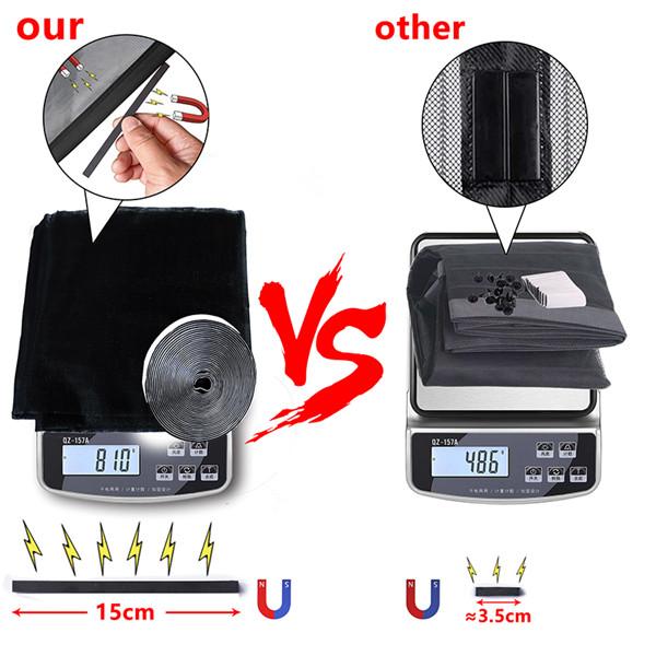 2024 противомоскитная дверная занавеска, магнитная мягкая пряжа, экран, оконная дверь, спальня, самовсасывающая дверная сетка, экран на липучке, дверная сетка, экран