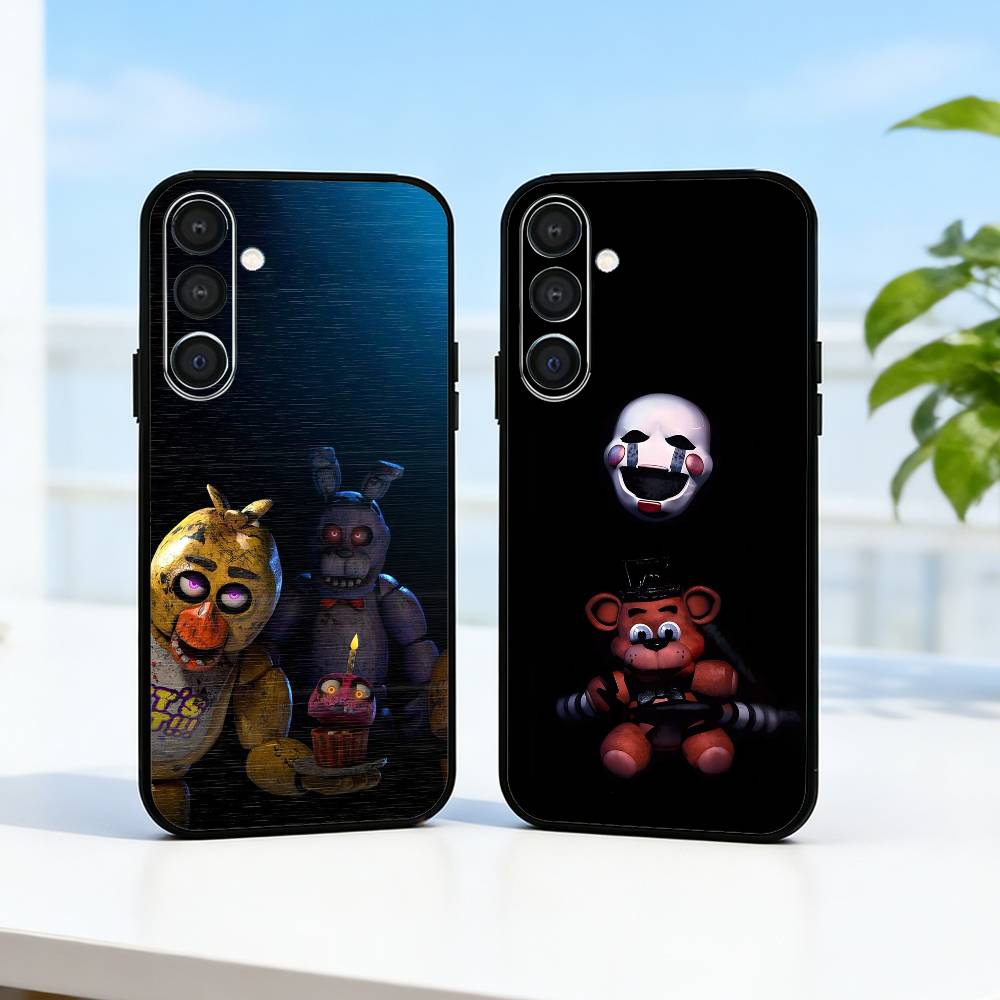 Five N-Nights At F-Freddys Fnaf Phone Case For Samsung A73,A21s,A22,A31,A32,A52,A53,A71,A80,Soft Black Shell