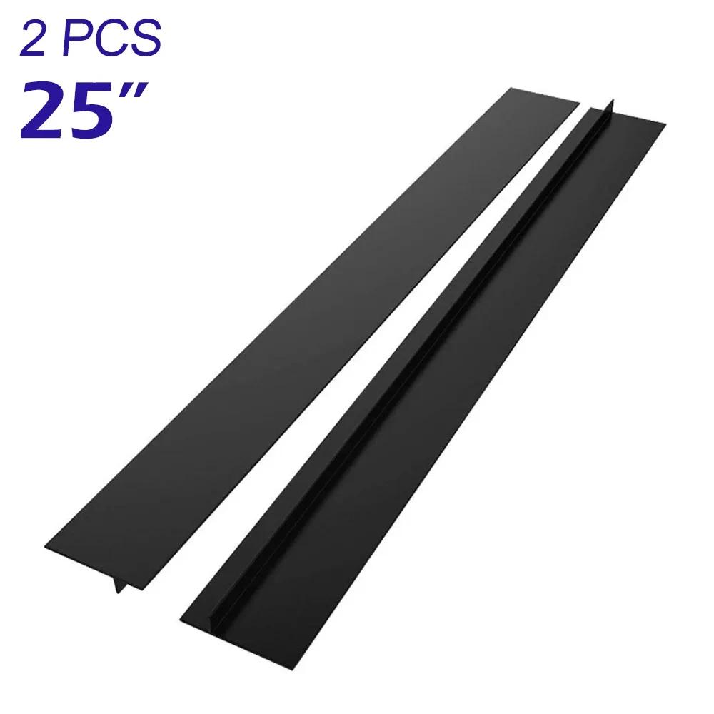 2 шт., крышка зазора для плиты, Т-образная силиконовая резиновая полоска, защитная прокладка для газовой плиты, чистящая прокладка, масляное пылезащитное уплотнение, крышка плиты