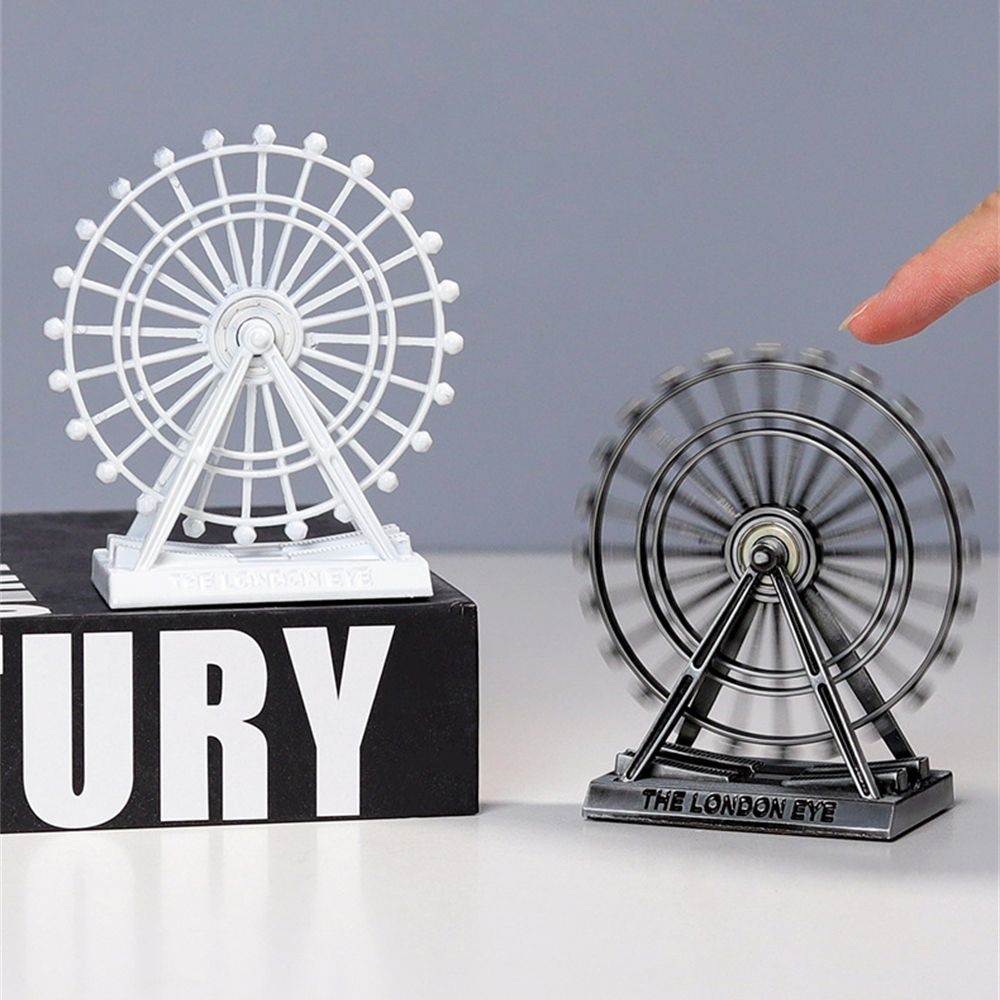 Gift Creative Retro Nordic Ferris Wheel Model Rotatable Art Figurine London Eye Ornament