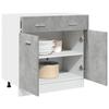 VidaXL Chest of Drawers "Lyon" Concrete Grey 80 X 46 X 81.5 Cm Engineered Wood 856091