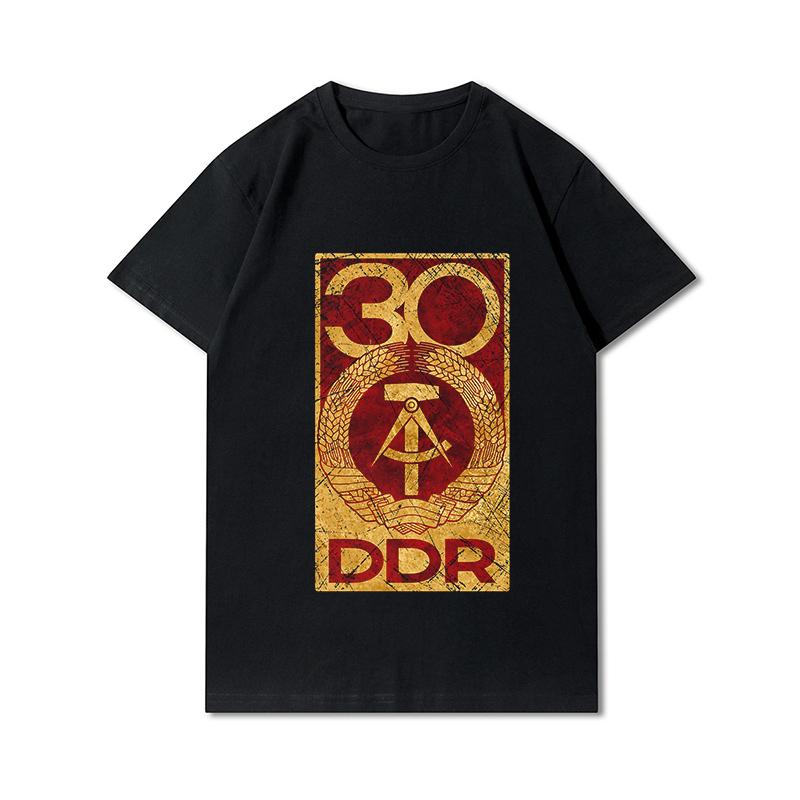 Мужская хлопковая футболка премиум-класса в стиле Харадзюку, ddr Germany, старик, говорящий, футболки с принтом, забавный стиль, хлопковая футболка с круглым вырезом, повседневные футболки