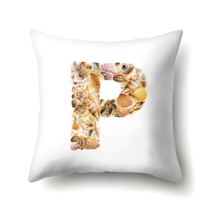 Полиэстеровая наволочка Автомобильная декорация Дом Наволочка с принтом 26 английских букв