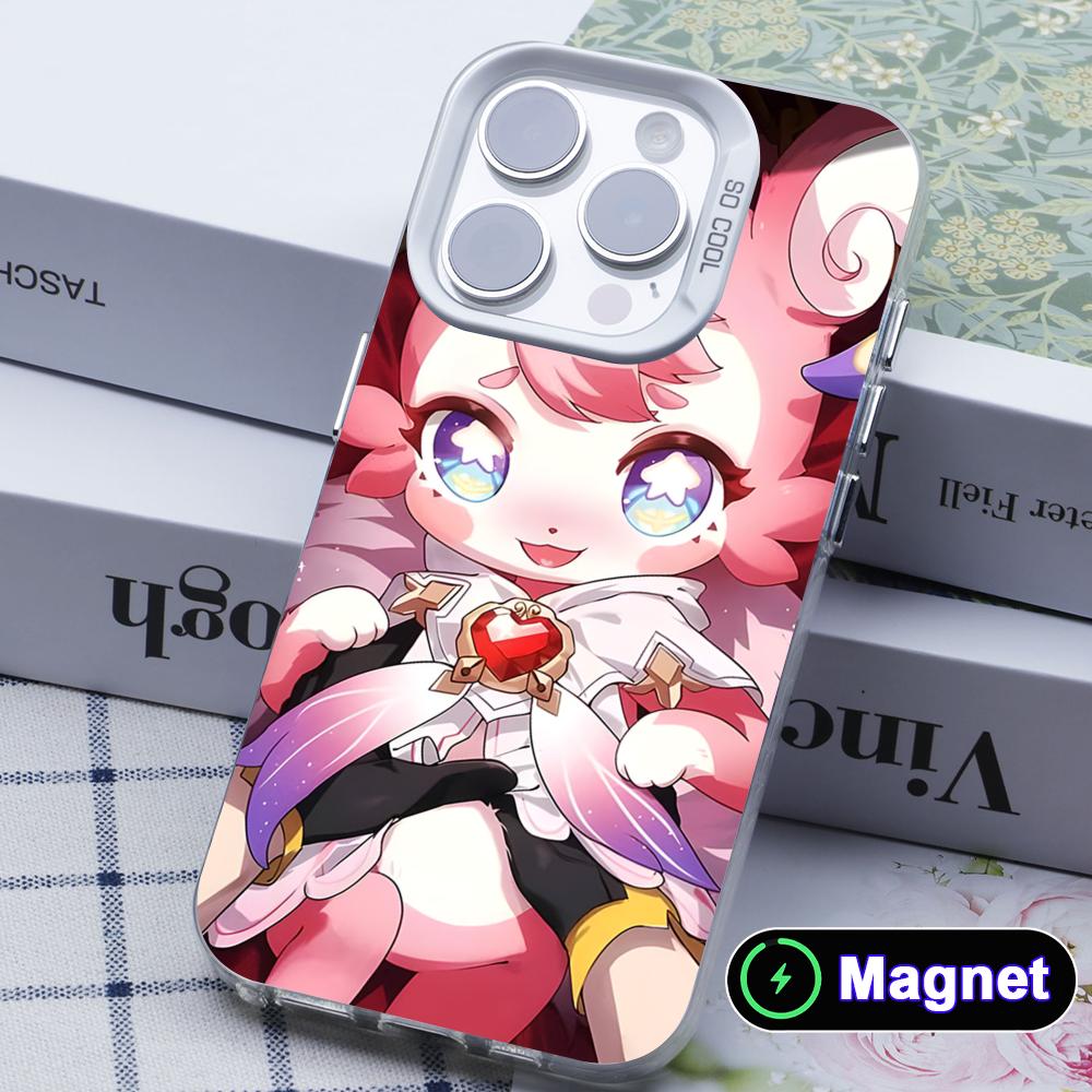 HSR Mem White Translucent MagSafe Mobile Phone Case for iPhone 17 16 15 14 13 12 11 X XR XS Air Pro Max Plus Cover