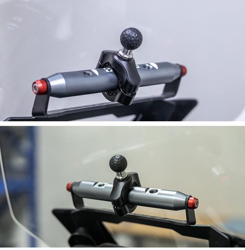 SMNU Motorcycle Handlebar Phone Holder with 20mm Ball Head