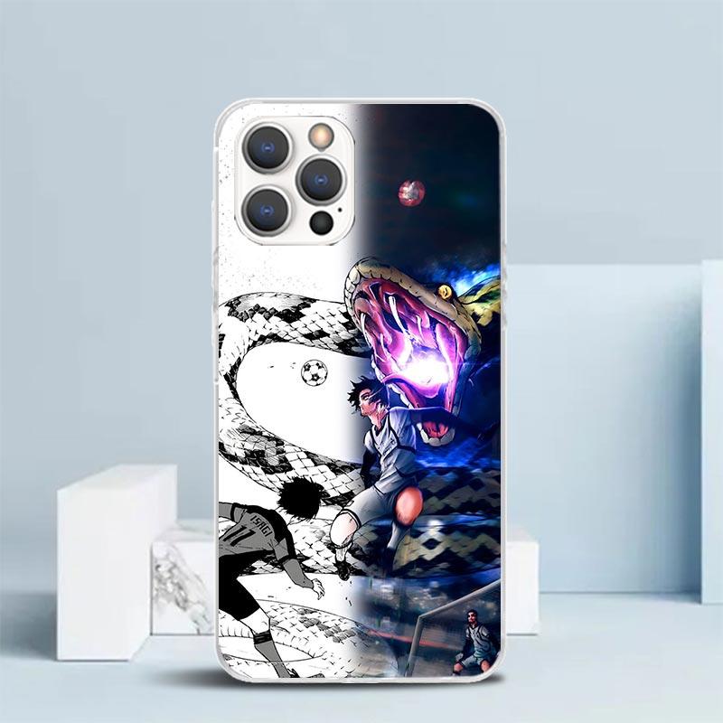 Чехол для телефона Blue Lock Football Anime для iPhone 16 17 Air 16E 15 14 Plus 13 Mini 12 11 Pro Max 7 8 + SE 2020 Мягкая задняя крышка из ТПУ