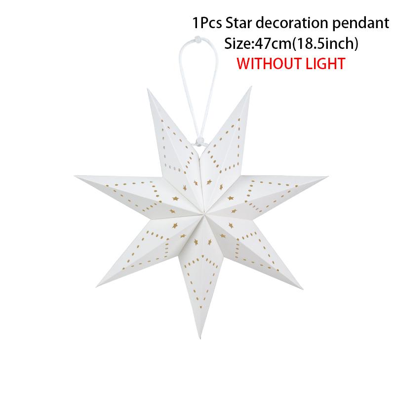 Hollow Out Paper Star Hanging Pendant Eid Mubarak Home Decoration Led Star Light Paper Lantern Ramadan Eid Al Adha Kareem Decor