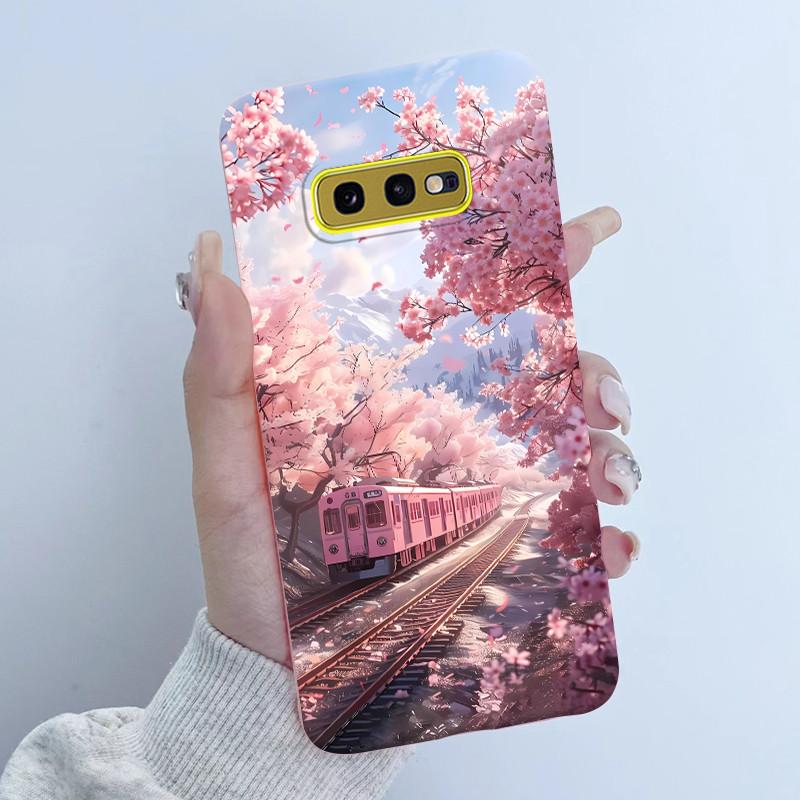 For Samsung Galaxy S10e Phone Case Flower Girls Design Soft Silicone TPU Back Housing for Galaxy S10E S10 E SM-G970F/DS Covers