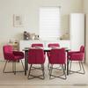 Dining Chairs 6 pcs Velvet Wine Red 59 x 56.5 x 86 cm