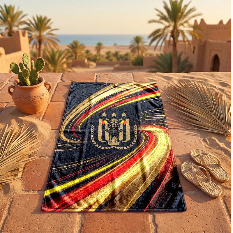 Anderlecht FC Print Microfiber Beach Towel Quick Dry Absorbent Large Towel For Beach Swimming Travel
