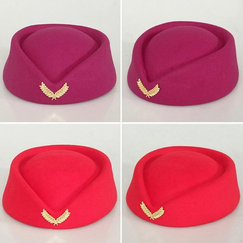 Шляпа стюардессы Костюм для косплея стюардессы Бортпроводницы Прямая трансляция Сценическое выступление Здание Собственность