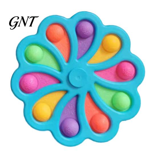 Boys Girls Relaxing Toy Stress Relief Bubble Popping Flower, Anti-Anxiety Fidget Flower Relieving Desk Accessories for Relaxation, Decompression Push
