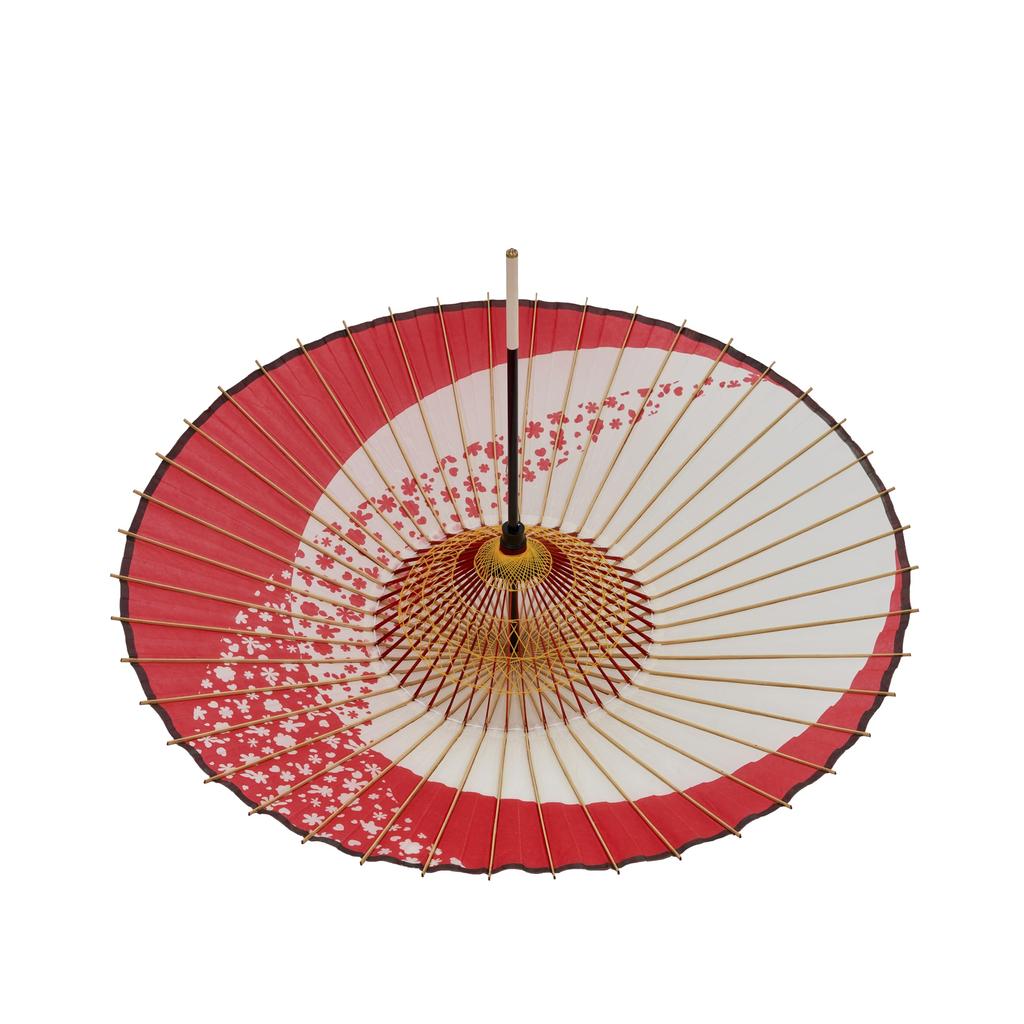 Зонт Yamamoto Bamboo Crafts Красный x (ЯМАМОТОТАКИЗАИКУЯ) Двухступенчатый змеиный глаз [Цуки-ну Сакура-рю]